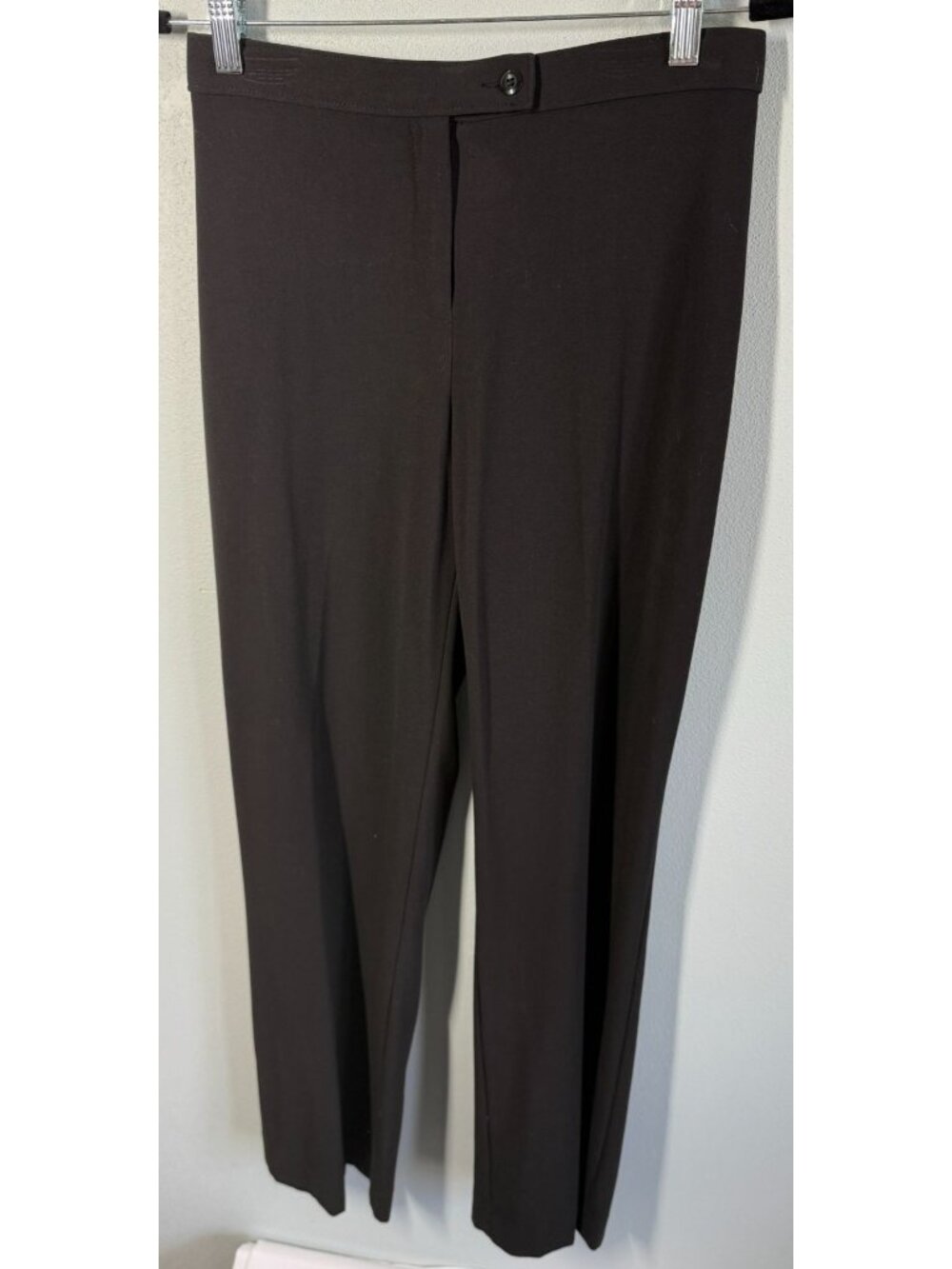 East 5th Womens 6 Petite Straight Leg Trousers Black Career Dress Pants